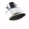 Abgeschrägtes Auspuffendstück Oval KPV-HJH012BK