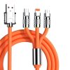 3-in-1 Silikon-Schnellladedatenkabel - 6A 12-24V 12OW