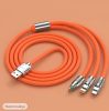 3-in-1 Silikon-Schnellladedatenkabel - 6A 12-24V 12OW