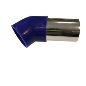 Alu könyök kék 76mm LG-JL-6021