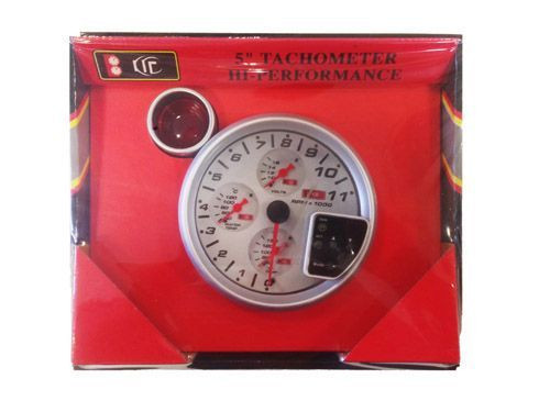 Zusatzinstrument - Drehzahlmesser mit Schaltanzeige und zusätzlichen Instrumenten LED-7785BL