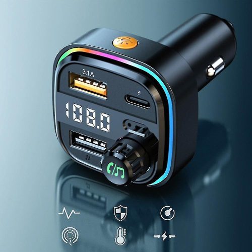  C26 Bluetooth kihangosító 5.3+EDR RGB- FM/Transmitter - 12/24V