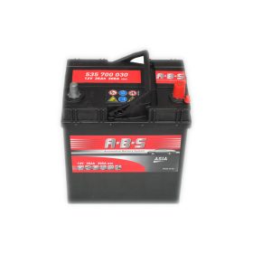   Abs ASIA - 12v 35ah - autó akkumulátor - jobb+ *ázsia*vékonysarus
