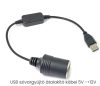 A15163-1 USB-Port 12V für Zigarettenanzünder im Auto, Adapterkabel