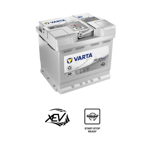 Varta Start-Stop Plus AGM - 12v 50ah - autó akkumulátor - jobb+