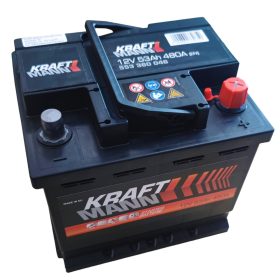 Kraftmann - 12V 53Ah - autó akkumulátor - jobb+