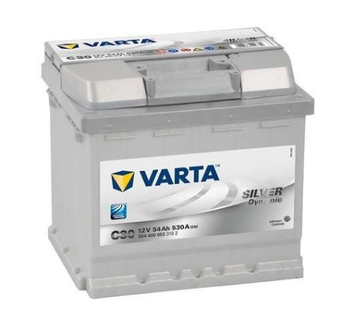 Varta Silver - 12v 54ah - autó akkumulátor - jobb+