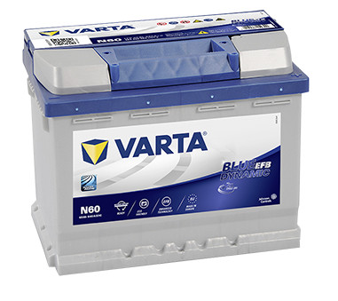 Varta Blue Dynamic EFB - 12v 60ah - autó akkumulátor - jobb+