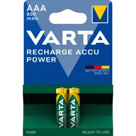 VARTA POWER akkumulátor mikro/ AAA 800 mAh BL2
