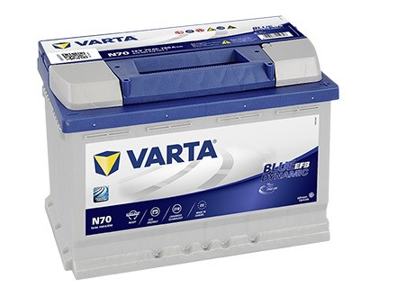 Varta Blue Dynamic EFB - 12v 70ah - autó akkumulátor - jobb+