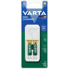 VARTA Mini töltõ + 2 db AAA 800 mAh akkumulátor