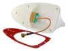 Hai-Flossen Radioantenne - weiß - A13019W / 58540WT