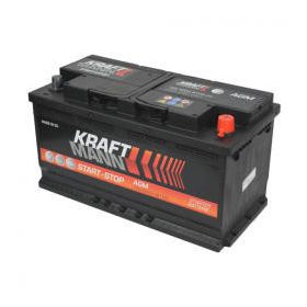 Kraftmann AGM - 12v 95ah - autó akkumulátor - jobb+