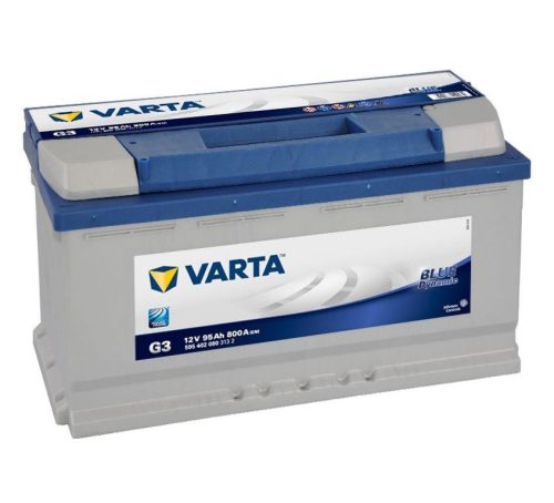 Varta Blue - 12v 95ah - autó akkumulátor - jobb+