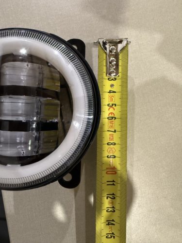 E jellel ellátott LED-es nappali menetfény és ködlámpa szett – 90 mm, 12V, index funkcióval