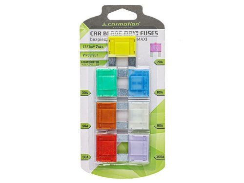 Flachsicherungen MAXI mit LED-Anzeige, 7er Pack