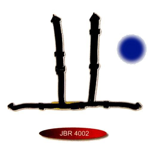 3-Zoll traditioneller Sportgürtel mit Schnalle JBR-4002-3BL