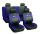 Universelles 8-teiliges Sitzbezug-Set - schwarz-blau UL-AG28458-BL