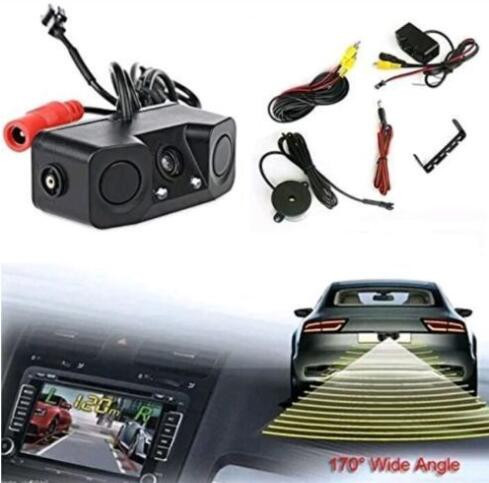 CA-3IN1 Rückfahrkamera mit 2 integrierten Parksensoren