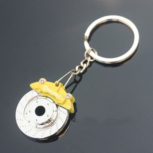 80339 W16362-6Y Bremsscheiben-Schlüsselanhänger mit Bremssattel - gelb