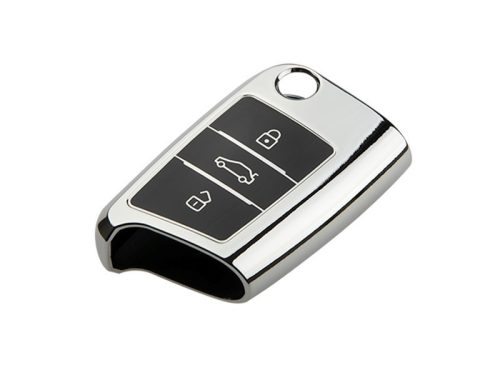Autoschlüsselhülle für VW SEAT SKODA chrom