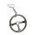 80353 W16362-9 Sportlenkrad-Schlüsselanhänger aus Metall - Graphit