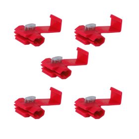   Elektromos gyorscsatlakozók, piros, 0,5-1mm kw, 22-18AWG, 10A max., 5 db / 86298