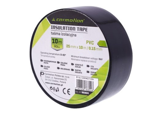 Isolierband PVC 0,15 mm x 25 mm x 10 m, schwarz, 1 Stück