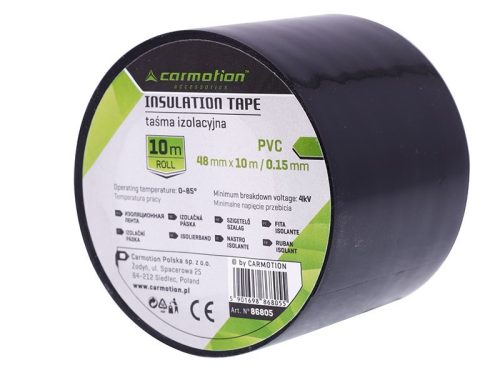 Isolierband PVC 0,15 mm x 48 mm x 10 m, schwarz, 1 Stück