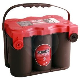   Optima Red - 12v 50ah - autó akkumulátor - oldalcsavaros *F - 4,2