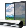 Fensterfolie, Sonnenschutzfolie SILBER SPIEGEL - 75 x 300 cm W03245