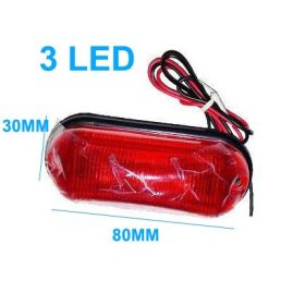   AE-LA569R 12-24V, 0.02A, 0.56W szélességjelző/helyzetjelző piros