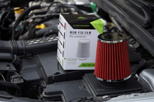 Luftfilter 120x130x90mm, rot, Adapter: 60, 63, 70 mm