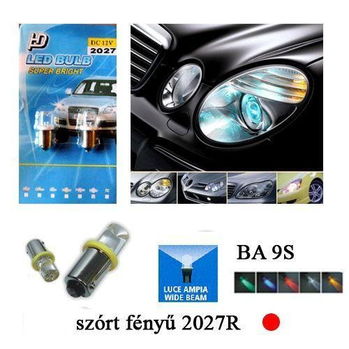 BA9S Piros LED CSL2027R