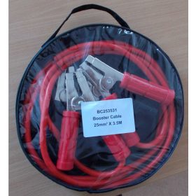 Indítókábel 3,5m, 2 db, Mûanyag táskás 25MM