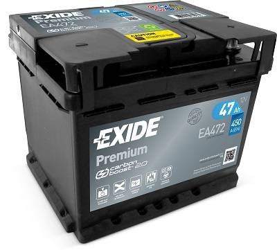 EXIDE Premium 12V 47Ah 450A jobb+ autó akkumulátor