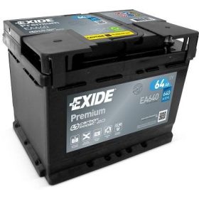 EXIDE Premium 12V 64Ah 640A jobb+ autó akkumulátor