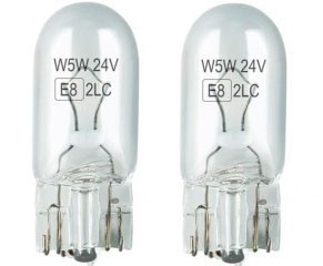 T10 2 Stück Glühlampe T10 W5W weiß