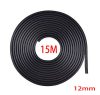15 Meter langer, 12 mm breiter schwarzer Zierstreifen KCS-A-12BK