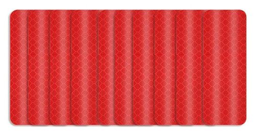 10 Stück Reflektierender Streifen rot A36015 30cm x 5cm