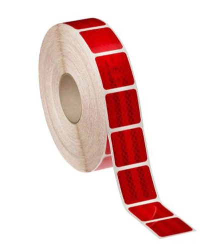36060 Reflektierendes Band - unterbrochen - „E“ Zeichen - rot - 45m5cm M-HR-3CRK_