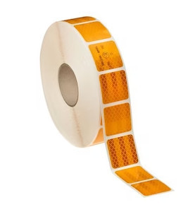 36077 Reflektierendes Band - unterbrochen - „E“ Zeichen - gelb - 45m5cm M-HR-3CYK_
