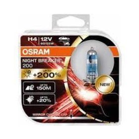 12V 60/55W H4 NIGHT BREAKER 200