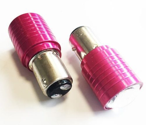 BAY15D Piros COB LED projektorlencsés 1157-21/5W