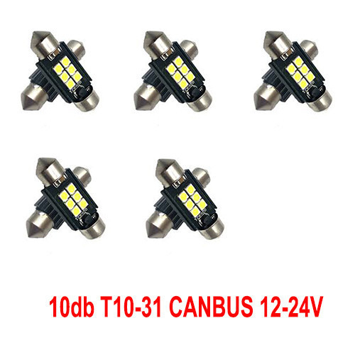 12/24V Canbus 10db-os SMD-SJ-3030-3-31MM Fehér