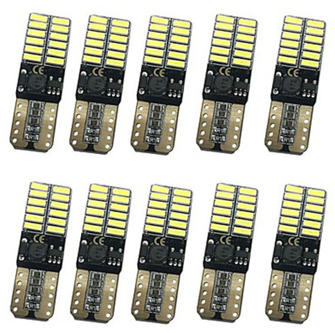 12/24V Canbus 10db-os T10-4014-24SMD Fehér