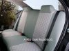 Universelles gesteppte Sitzbezug-Set schwarz-grau UL-AG23002BG