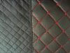 Universelles gesteppte Sitzbezug-Set schwarz-rot UL-AG23002BK