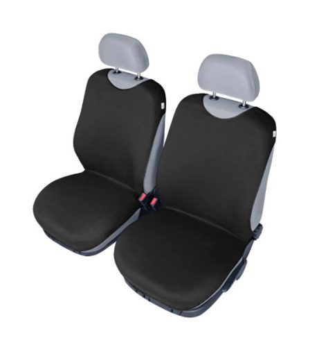 2-teiliges Trikot-Sitzbezug-Set – Klassisch – Schwarz