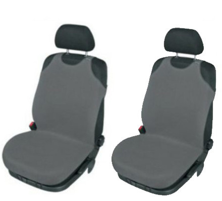 2-teiliges Trikot-Sitzbezug-Set – Klassisch – Grau